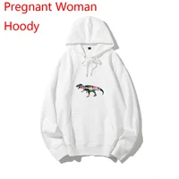 Dinosaurs Fashion Funny Printed Spring Autumn Hoodie Pregnant Women Customized Print Idea Cool Pregnant Woman Hoodie DIY Add You 1
