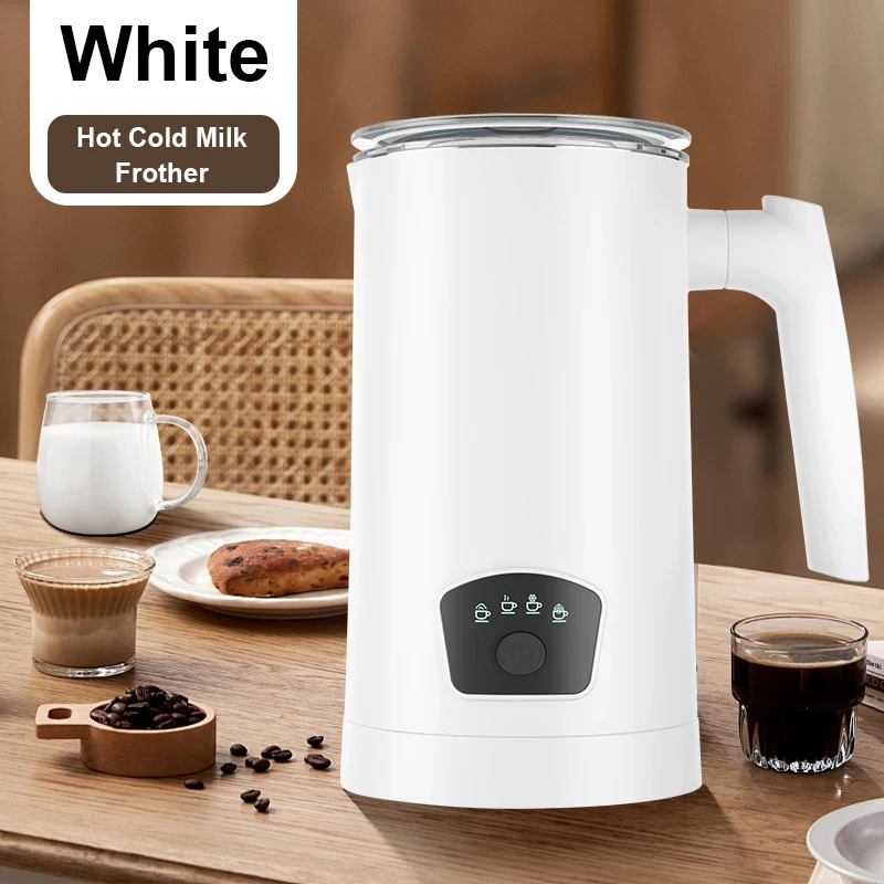 Mousseur à lait chaud et froid électrique automatique, centre commercial à bulles, chauffe-latte, tasse, paupières, café, cappuccino, fondeur de chocolats