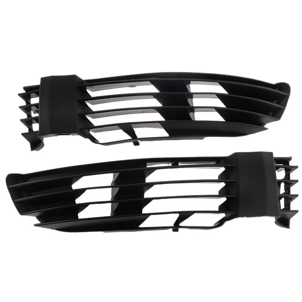 

Brand New Pair High Quality ABS Plastic Front Bumper Fog Light Grill Grille W/O Hole For Volkswagen VW Passat B5.5 2001-2005
