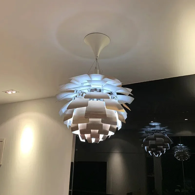 

Modern LED Pinecone Pendant Lights Louis Design Chandelier Living Room Decor Home Aluminum Hanging Lamps Artichoke Suspension