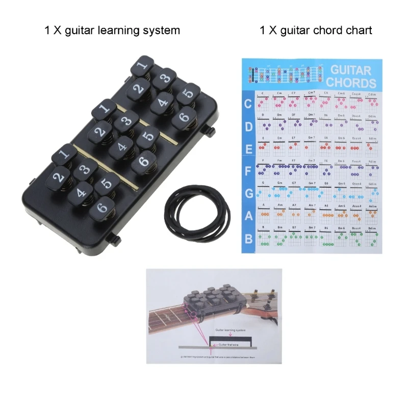 Entraîneur D'accords Guitare Guitar Chord Presser - Accessoire D'apprentissage Pour Débutants Guitare Presse D'accord Pour Guitare