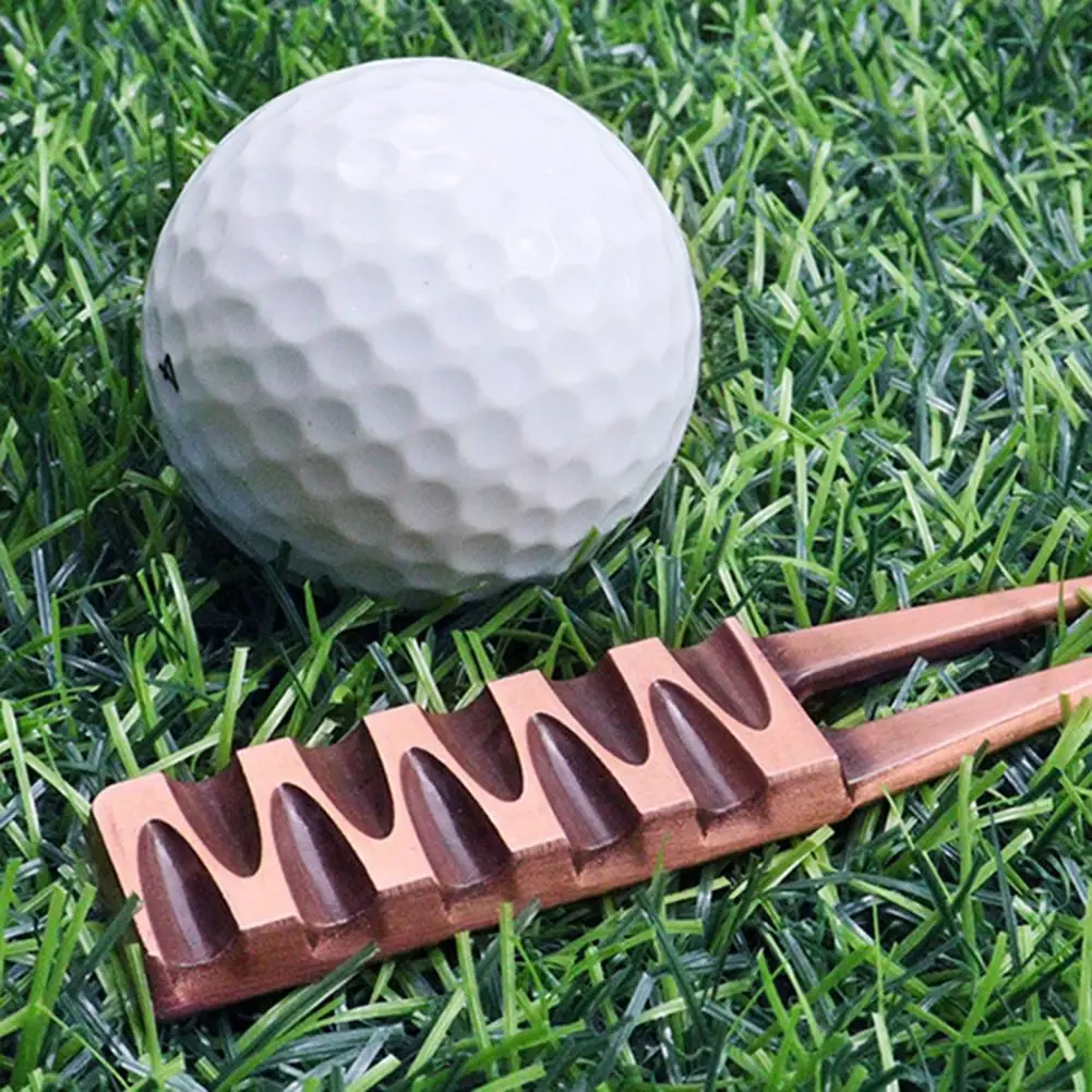 

Golf Divot Tool Lightweight Golf Marker Tool Zinc Alloy Ball Marker Practical Chocolate Shape Golf Divot Repair Pitch Fork