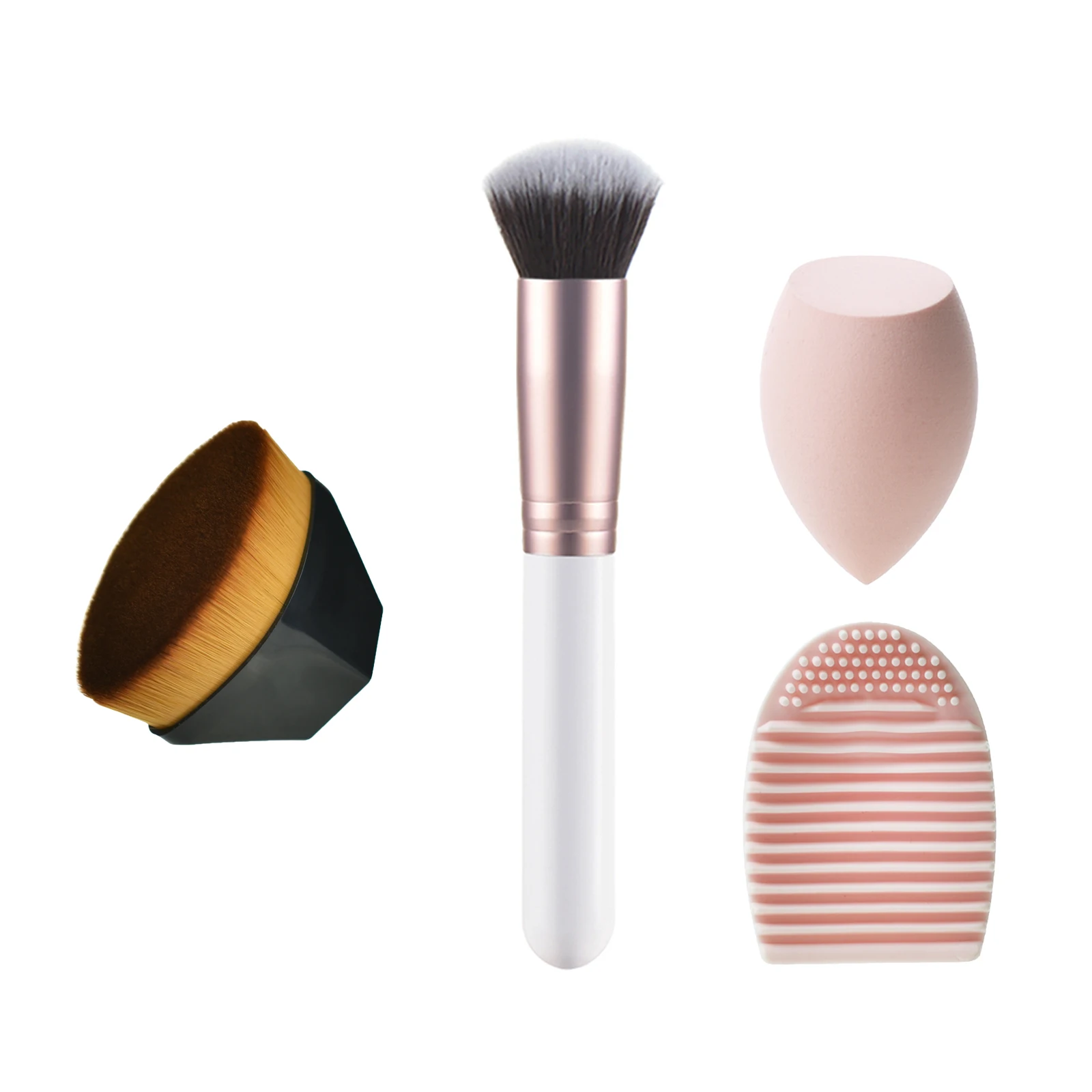 WoodenhandlemakeupbrushbeautyspongemakeupbrushcleaningtoolNo