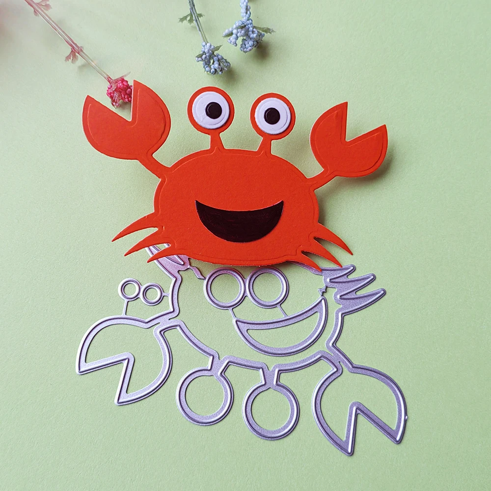 

New and exquisite animal crabs cutting dies scrapbook decoration embossed photo album decoration card making DIY crafts