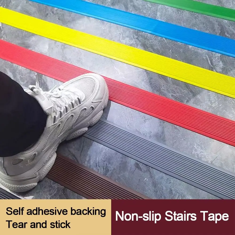 Pressing Strip Self-adhesive Anti-Slip Stair Strip PVC Non Slip Staircase Sticker Staircase Protection Kindergarten