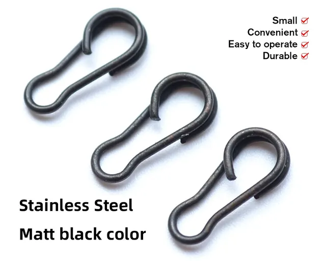 Snap Flingcarbon Steel Fishing Snap Clips 100-pack - Quick Change Swivels  For Carp