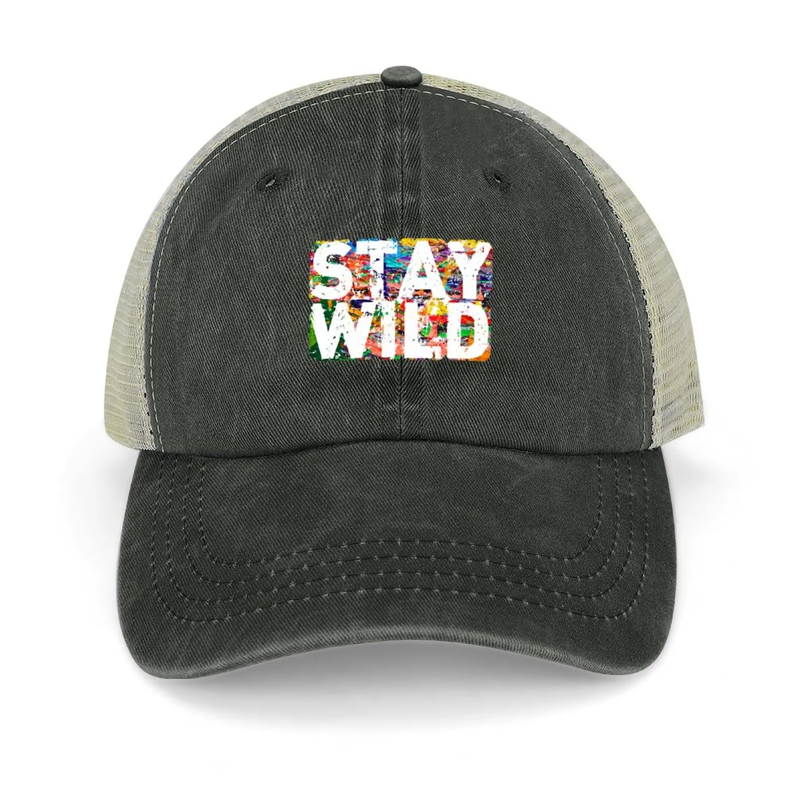 

stay wild ben azelart Cowboy Hat Dropshipping birthday Ball Cap Trucker Cap Caps Male Women's