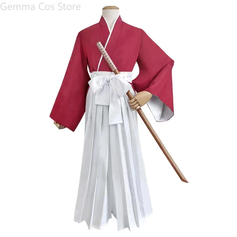 

Halloween Kimono Full Set for Men and Women Himura Kenshin Cosplay Costume Rurouni Kenshin Cosplay In Kendo Suits