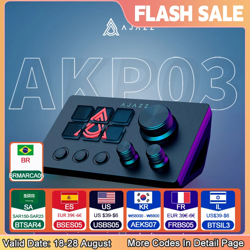 Ajazz AKP03E teclado Macro programable 12 teclas Teclado mecánico para jugar botón personalizado Mini teclado para múltiples escenarios - AliExpress