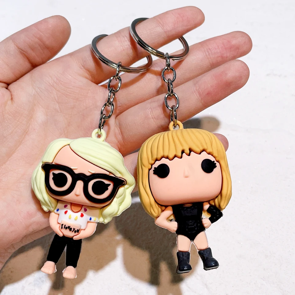 Handmade Mini Taylor Swift Album Vinyl Keychains