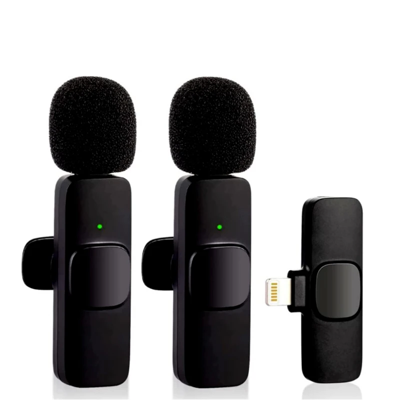 Lewinner Wireless Lavalier Microphone for iPhone iPad (WM-4