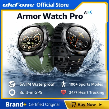 Ulefone Armor Watch Pro Smartwatch Display AMOLED da 1,5", GPS integrato, cardiofrequenzimetro, smartwatch sportivo per uomo e donna