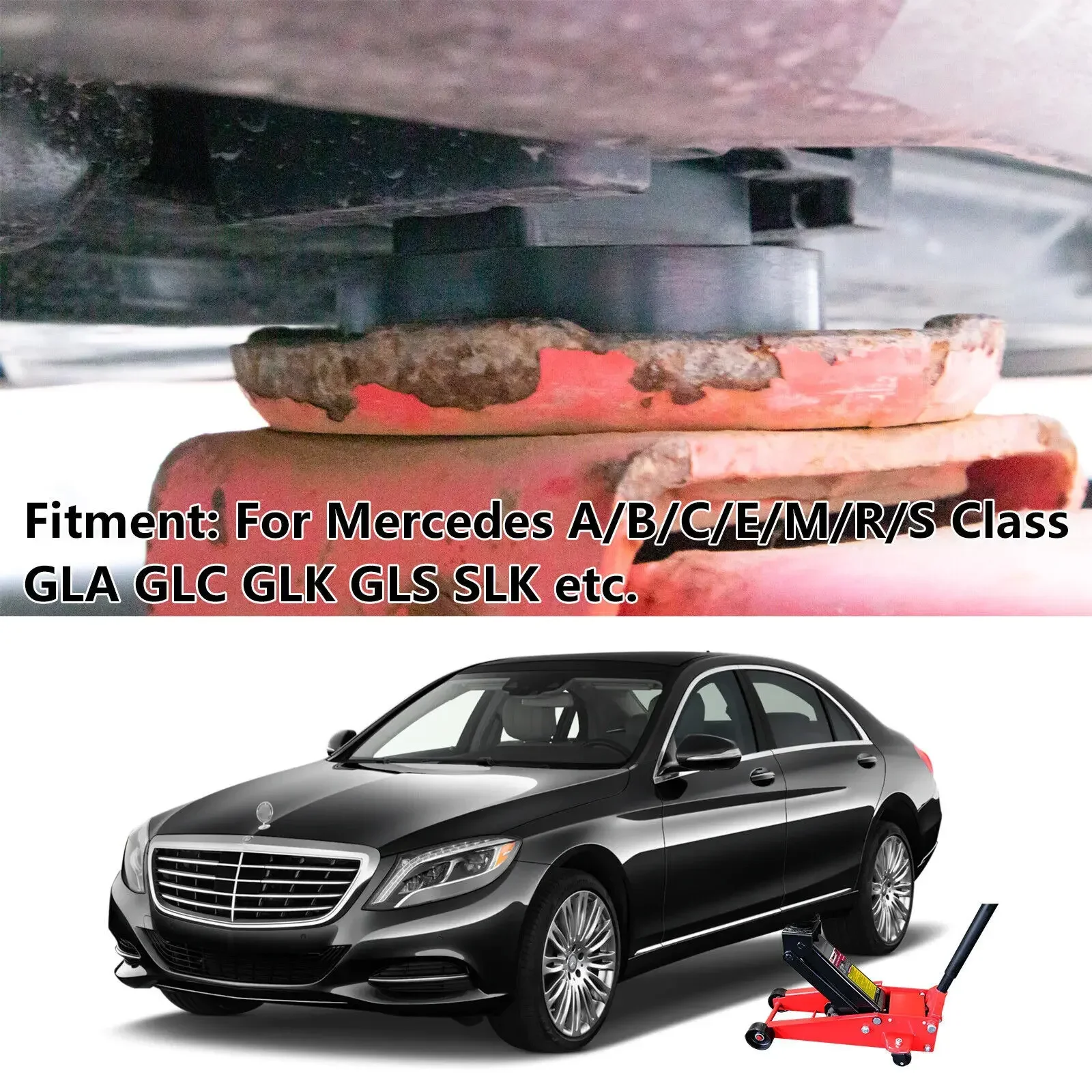 Jack Rubber Block Lifting Support Pad for Mercedes Benz A B C CLA CLC CLK CLS E GL GLA G M S SLK Class W246 C204 S203 S204 W210 for Rubber Lifting Support Pad