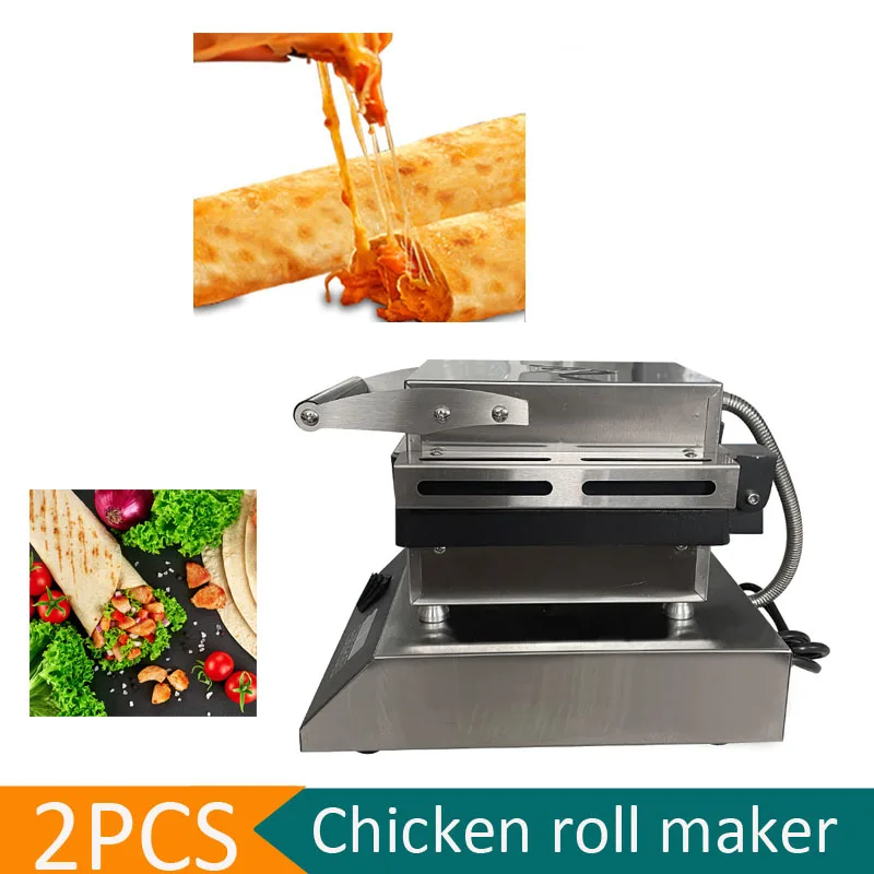 Macchina Digitale Per Waffle Per Rotoli Di Pollo Con Timer Macchina Per Avvolgere Il Rotolo Di Carne Macchina Per Burrito Per Barbecue Attrezzatura Pe