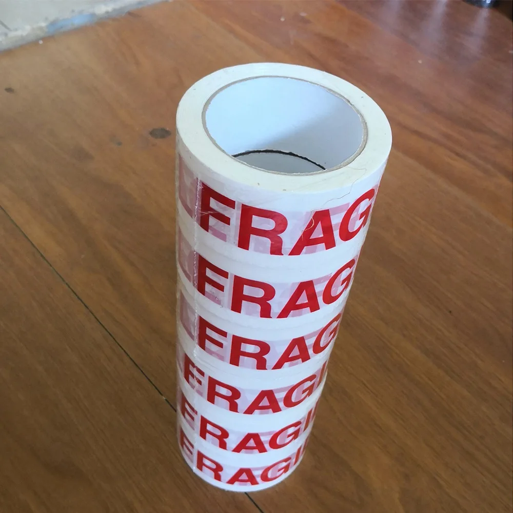 Red Safety Warning Tape for Packaging and Shipping