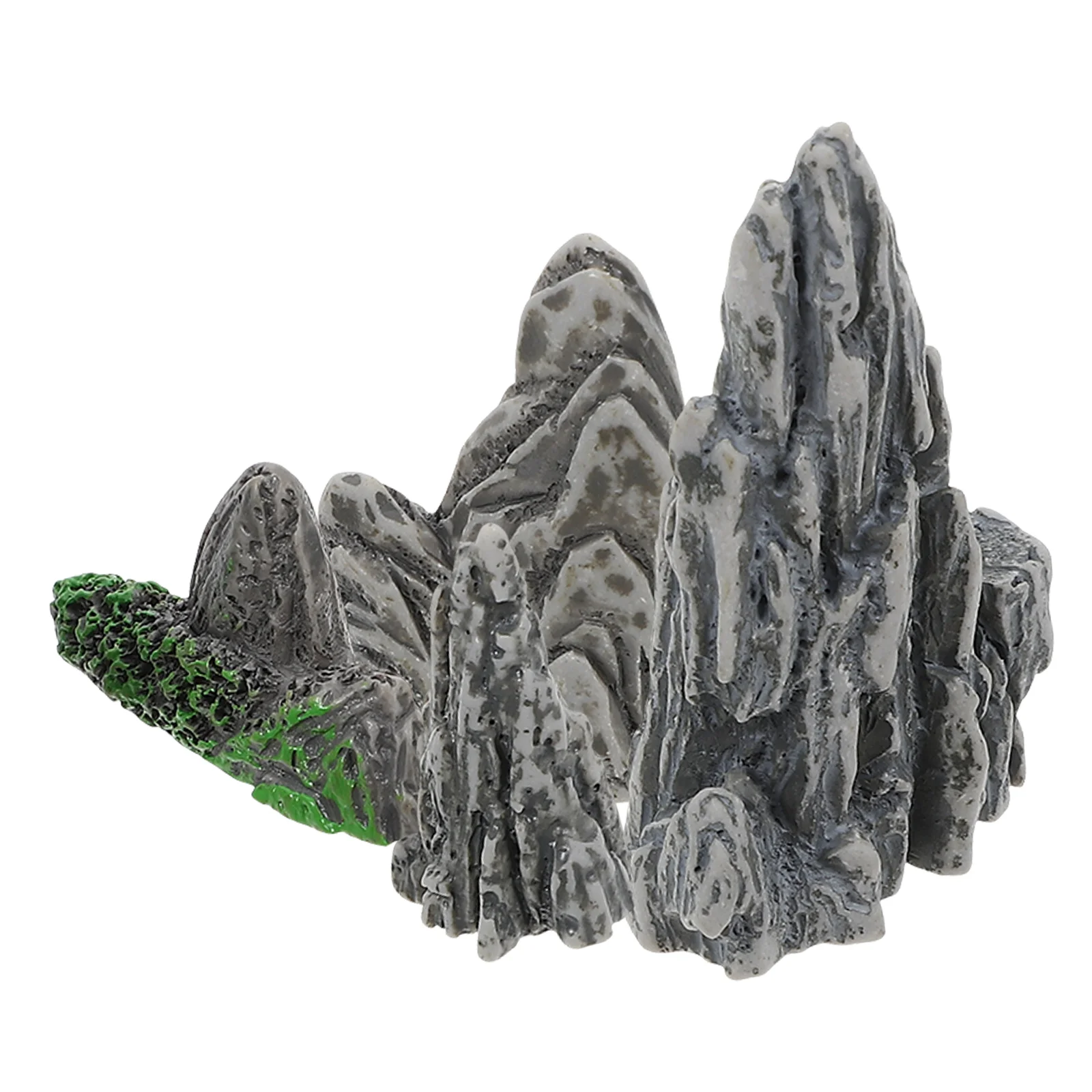 Artificial Mountain Rocks Fake Garden Stones Rockery Miniature Landscape Ornament Resin Simulation Decor Models Figurine 4 Pcs