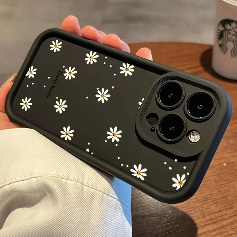 Daisy Smile Floral Print Phone Case Cover
