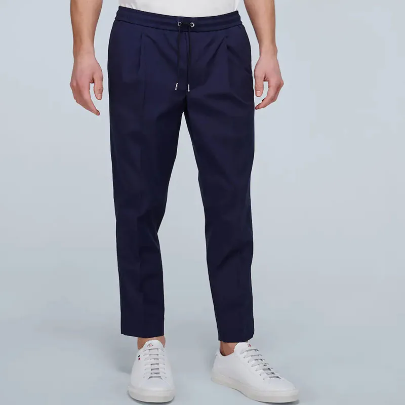 

Men's Dark Blue Loose Straight Pants Are Fashionable And Popular. Korean Large New Versatile Casual Tapered Pants