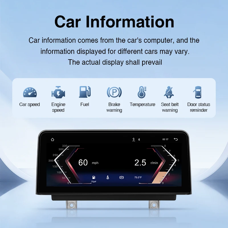 Radio para Auto AINAVI F30, Sistema Multimedia para Auto F20, Carplay Inalámbrico, Android Auto para BMW Serie 3 F31 F32, Serie 1 F20 F21, Pantalla Táctil HD 3