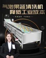 commercial fruit and vegetable washing machine, automatic bubble cleaning machine, pesticide removal 1