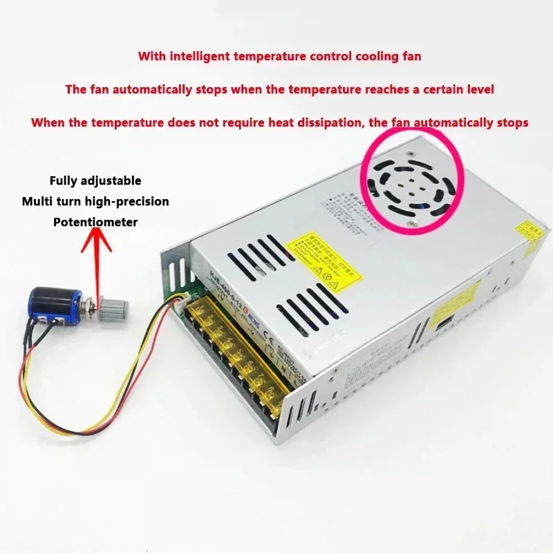 AC-DC 5V-220V Digital Adjustable Voltage Regulated 300W-480W Switching Power Supply Transformer Adapter dc power supply