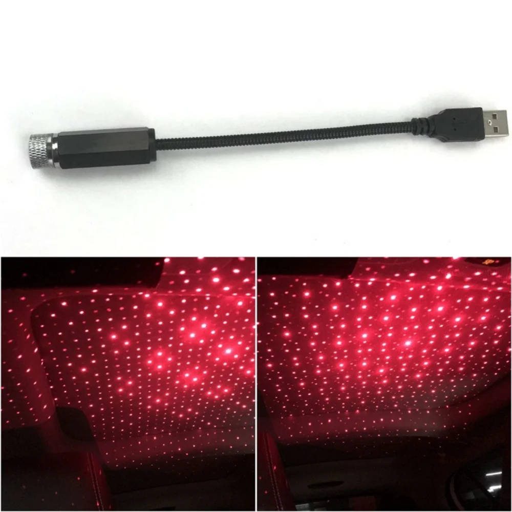 車の雰囲気プロジェクターミニ LED ダブルヘッドルーフ星空ナイトライト USB ギャラクシーライトホームオート装飾ランプアクセサリー
