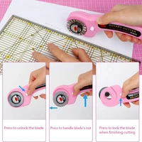 45mm Rotary Cutter Kit with 5 Blades, 20 Clips & Fabric Marker for Sewing & Quilting - Image 6