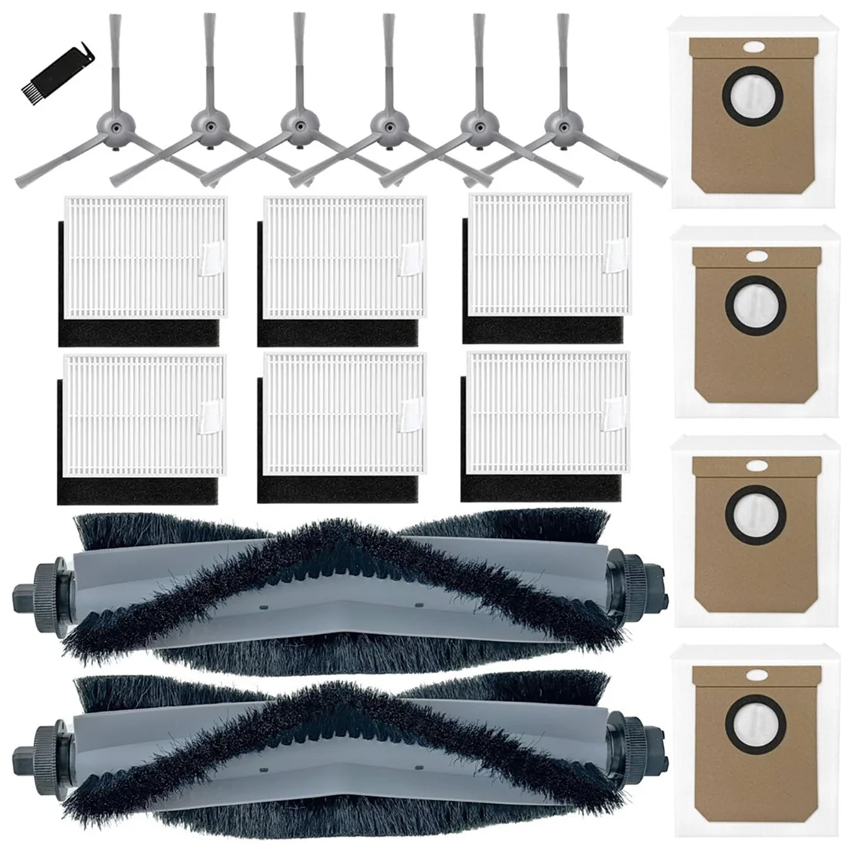 A04R-For Eufy Clean L60 SES / L60 Hybrid SES / L50 Robot Vacuum Cleaner Main Side Brush Hepa Filter Dust Bags Accessories