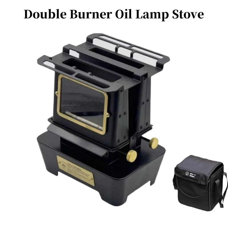 Multi-Function Camping Oil Lantern With Cooker Stove - Portable Heating & Cooking Solution