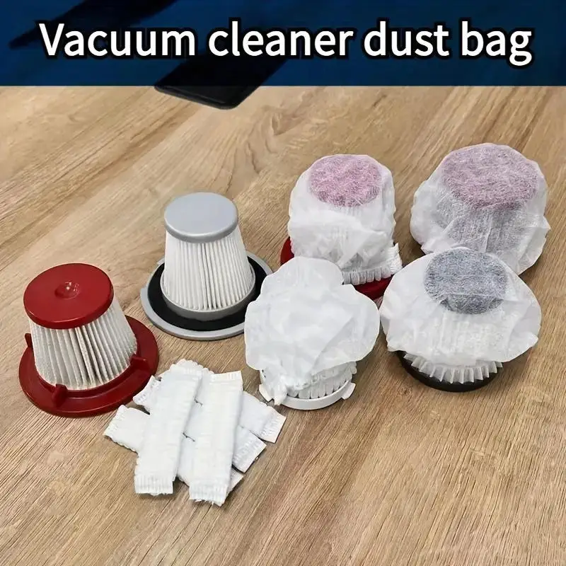100 Pieces disposable vacuum cleaner filter protective cover washable non-woven fabric for hand held vacuum cleaner