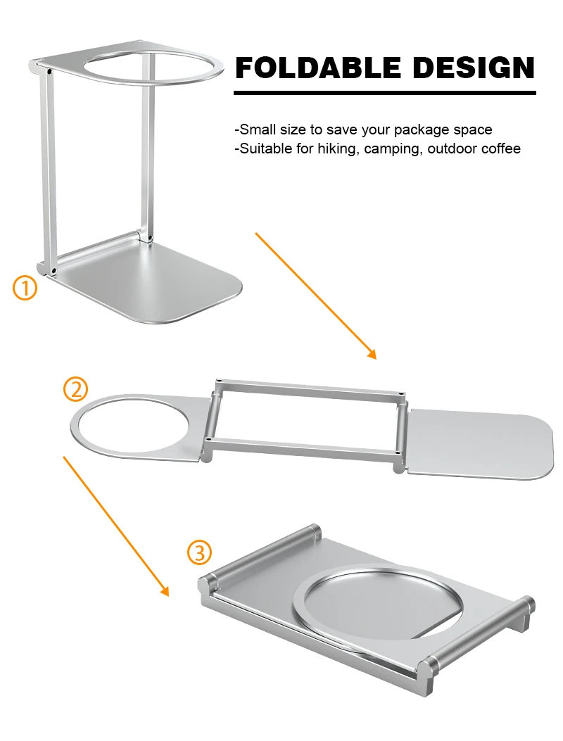 Foldable Coffee Drip Holder Aluminum Alloy Support Stand For Wireless Electric Portable Espresso Coffee Machine Accessories 5