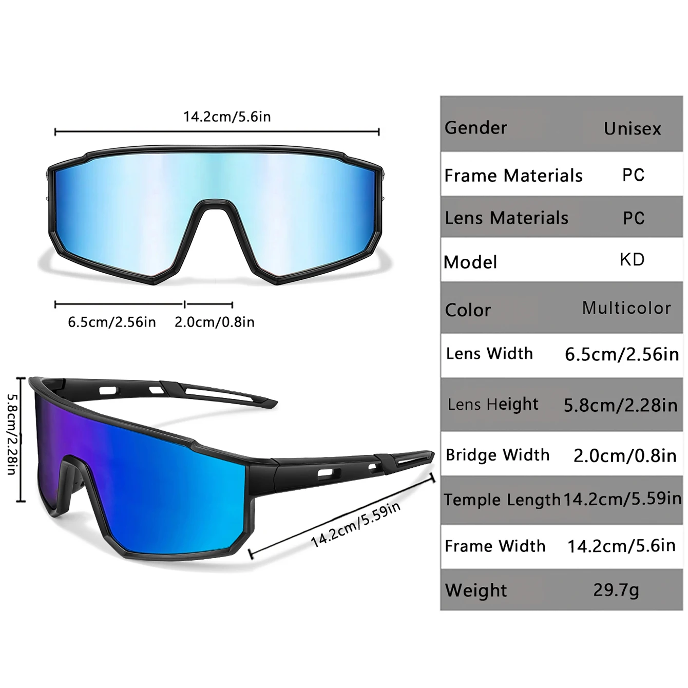Fashion Cycling Glasses UV400 Unisex
