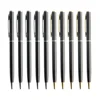 10 Pcs/Set Metal Ballpoint Pens Stainless Steel Pen 0.7mm Blue Black Ink Rotating Style Ball Pens Stationery For School  Supplie 3