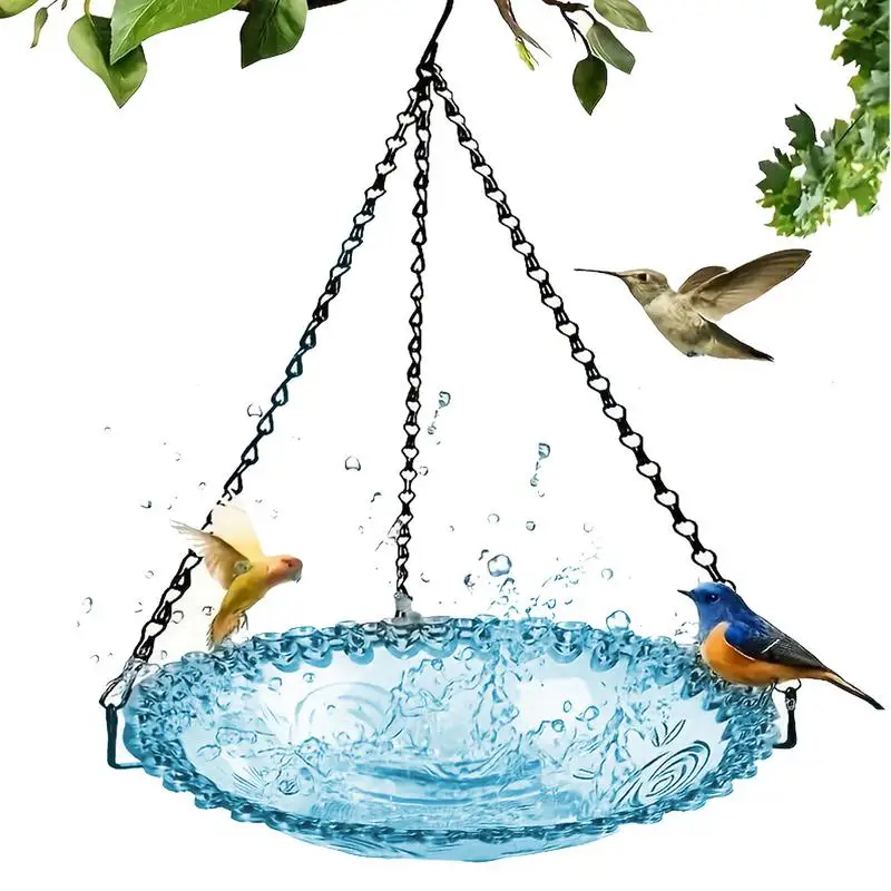 

Birdbaths For Outdoors Hangable Birdfeeder Glass Hummingbird Bath Birdbaths For Outdoors Glass Bird Feeder Bowl Outdoor Feeders