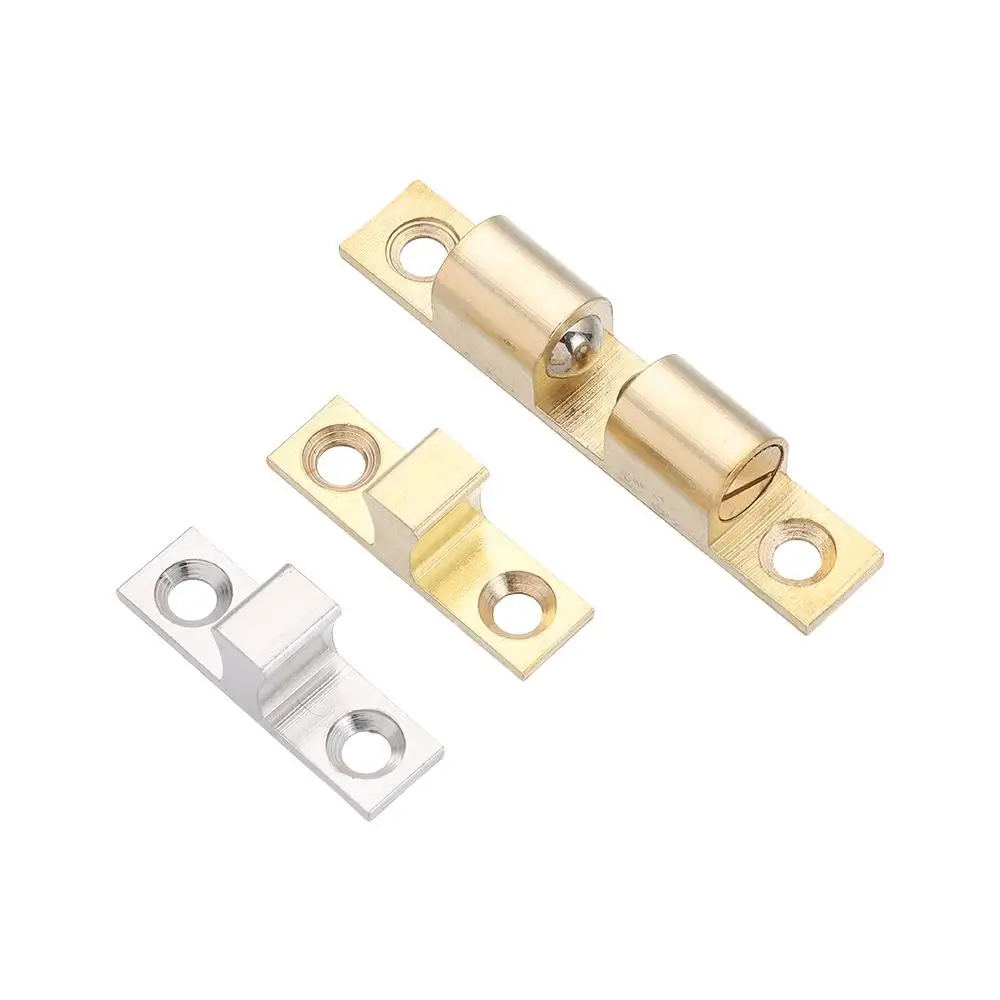 Closet Tension Latch Bead Lock Double Spring Steel Ball Door Bumper 40/50/60/70mm Damper Door Catch 1Pcs door latch