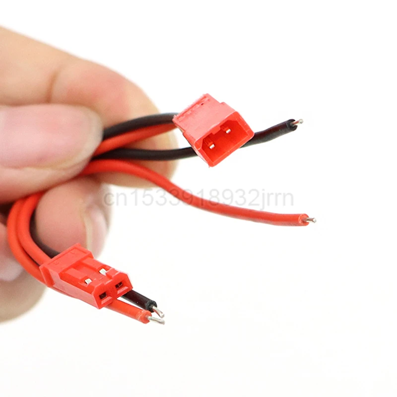 10Pcs JST 2Pin 10CM 15CM 20CM Male Female Connector Wire 2P