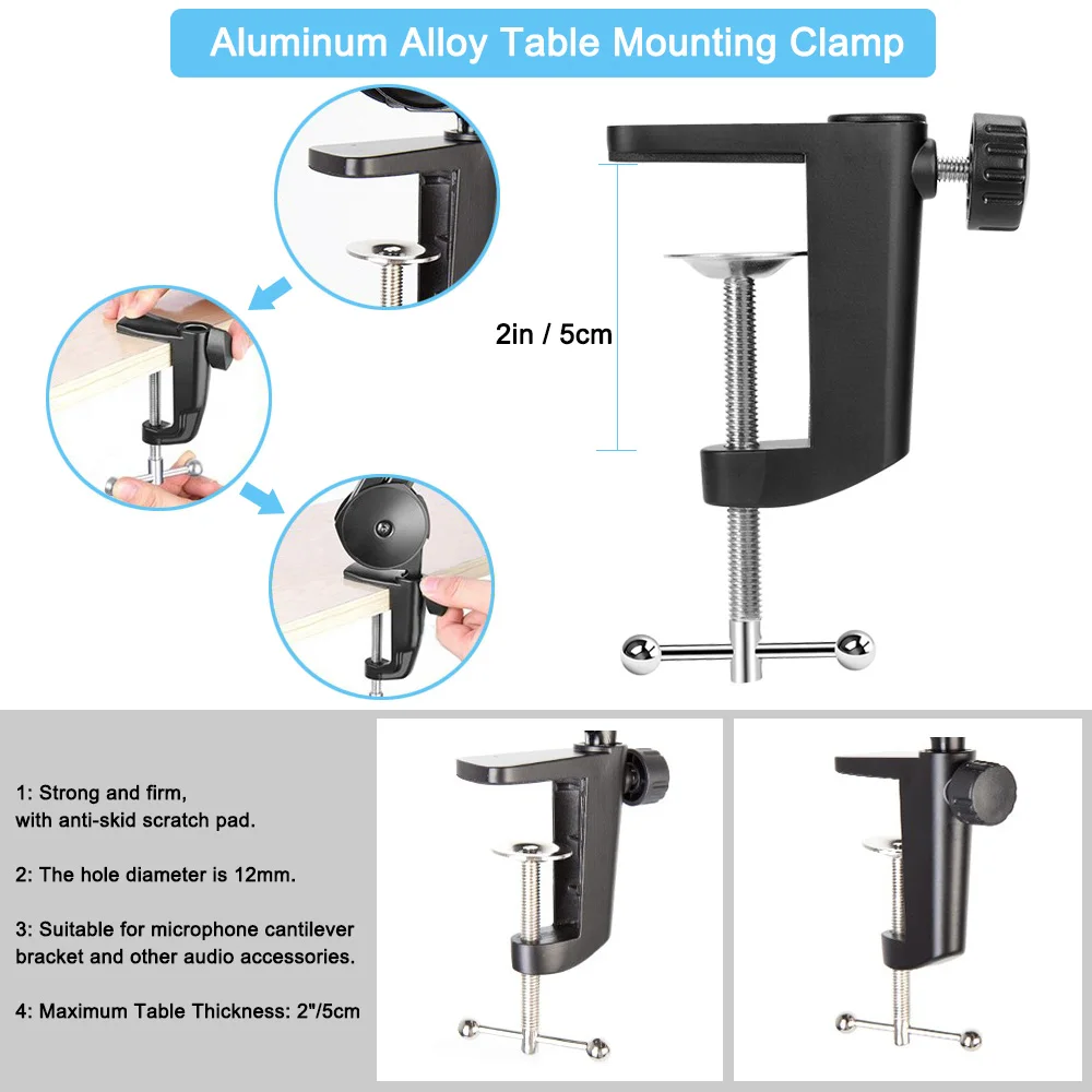Microphone Boom Arm Stand Adjustable Suspension Scissor Spring Built-in For Blue Yeti Blue Snowball Bracket microphone stand