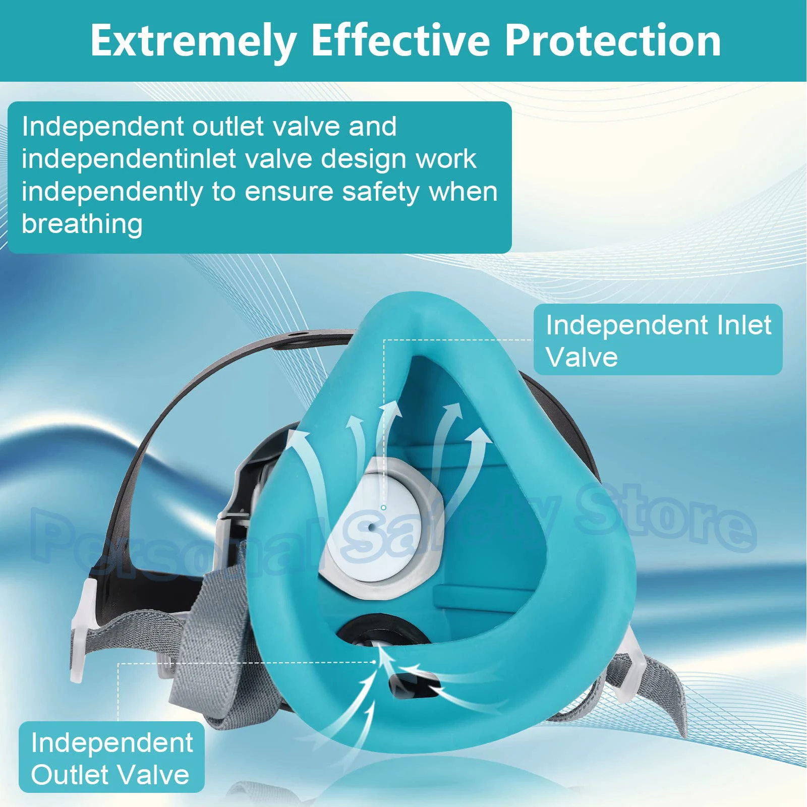 Lot de 21 filtres de rechange pour masque FFP2/FFP3 réutilisable, emballage individuel.
