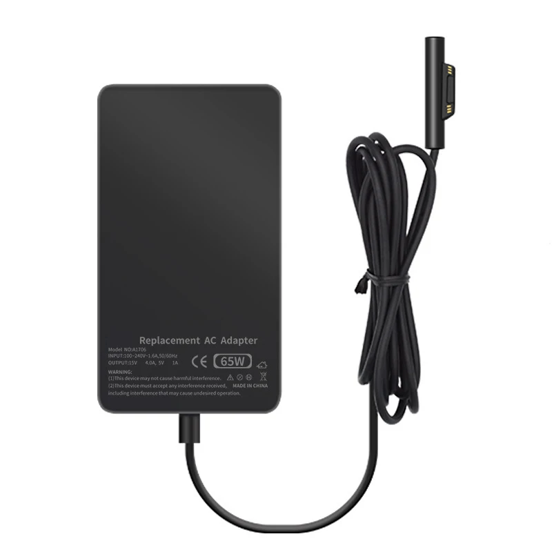새로운 65W 15V 4A 전원 공급 장치 노트북 AC 어댑터 충전기 (마이크로소프트 서피스 프로3 프로4 프로5 프로6 프로7 프로X 노트북 USB 5V 1A 지원)