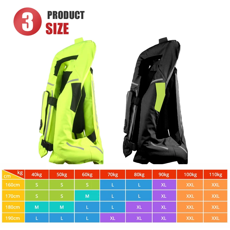 Motorcycle Protective Gear Air Bag Vest Jacket Moto Air-bag for Motocross Racing Riding CE Protector S-3XL Unisex
