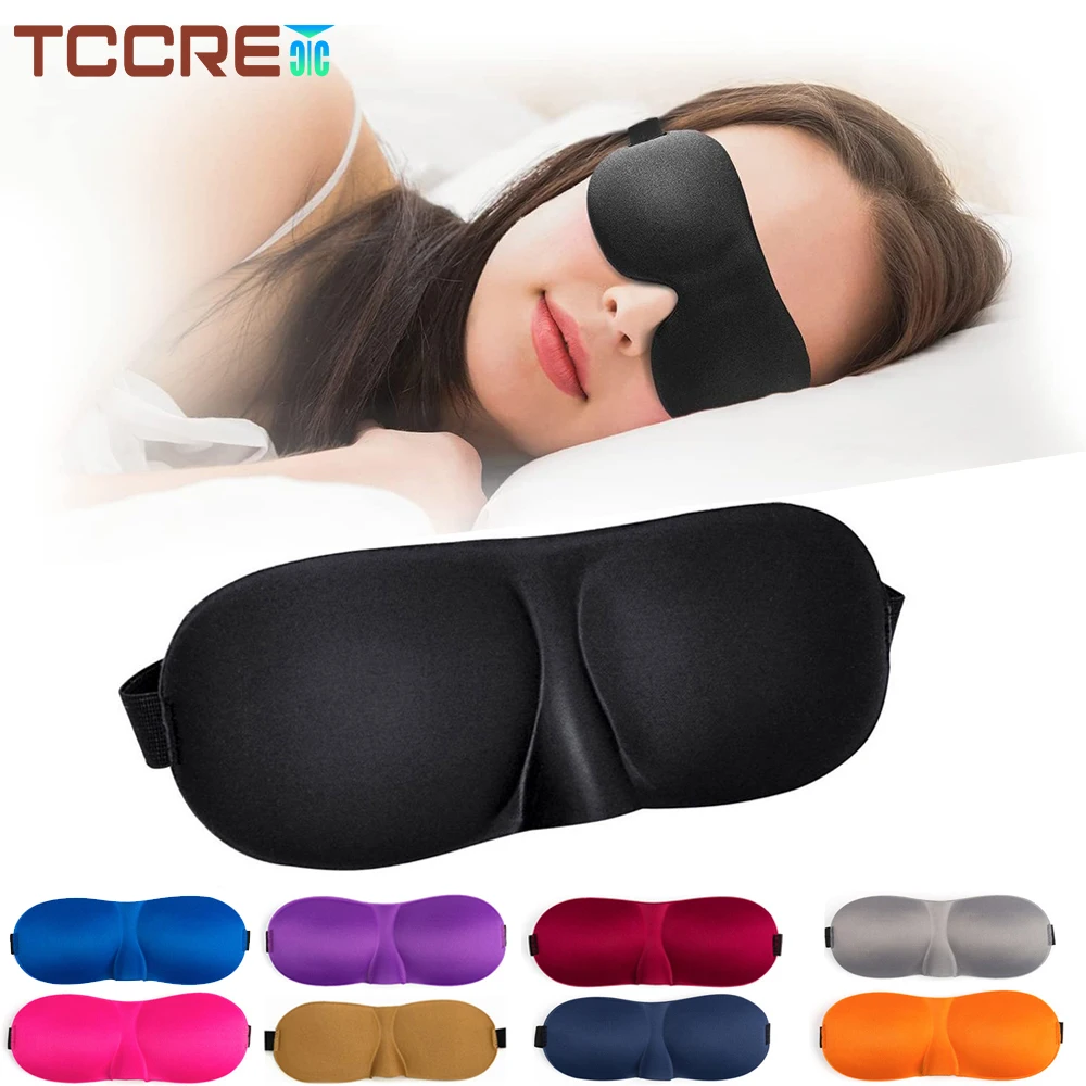 1Pcs Travel Black Eye Mask for Sleep Safe Non-toxic Soft Padded Shade Cover Rest Relax Sleeping 3D Eye Mask Blindfold 40pcs 200mm pp black plastic welding rods for car bumper repair sticks welder tools non toxic tasteless fast shipping