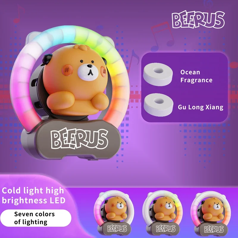 Car Air Freshener with Rotating Propeller Clip-On Diffuser
