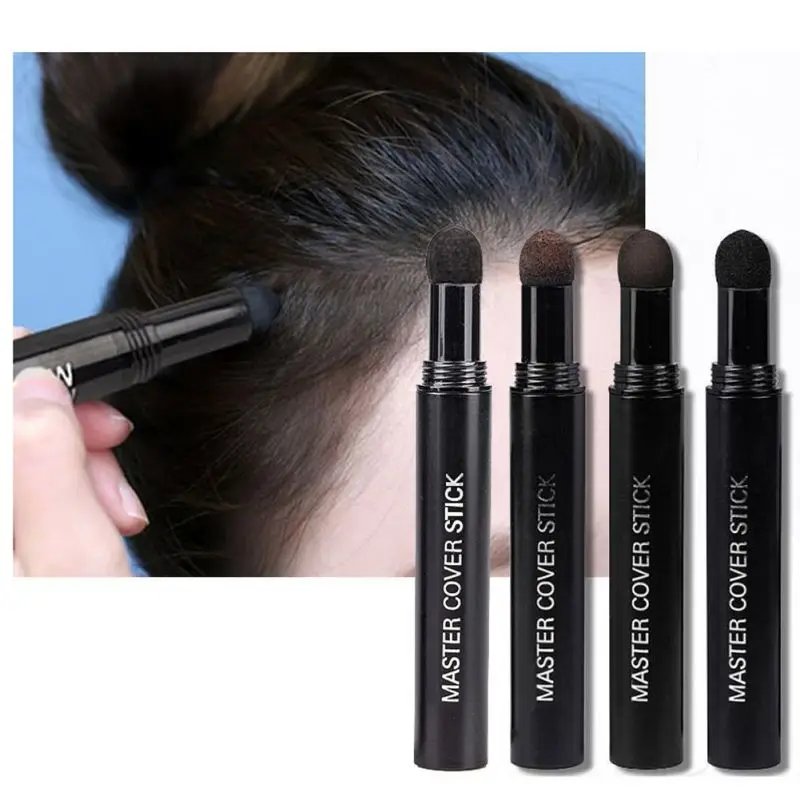 Hair Root Hairline Concealer Pen Control Edge Blackening Instantly Cover Up Grey White Hair Natural Herb Concealer Pencil hair coloring product