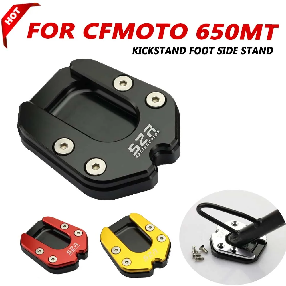 

For CFMOTO 650MT MT 650 MT MT650 TR-G 650TR-G Motorcycle Accessories Kickstand Foot Side Stand Enlarge Support Extension Pad