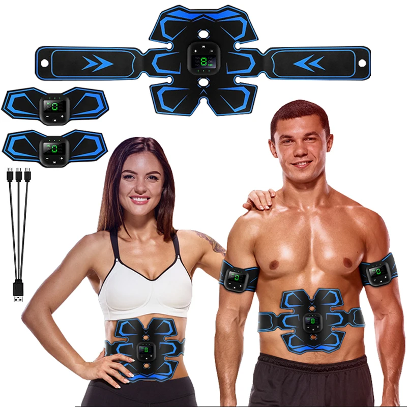 Electric EMS Muscle Trainer Smart Muscle Stimulator Abdominal Trainer