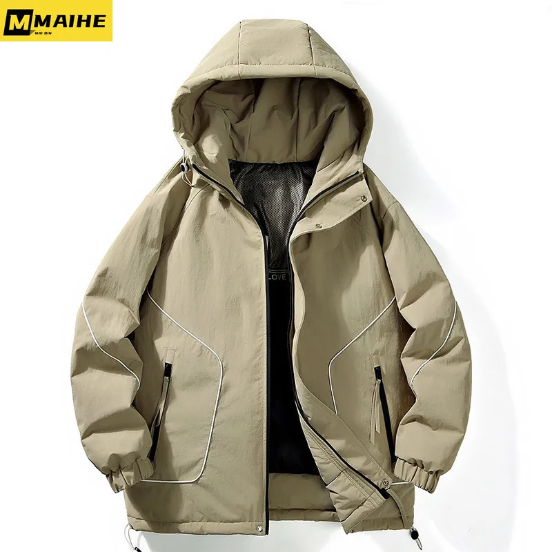 Luxury Brand Goose Down Jacket Men's Plus Size Waterproof Warm Casual Jacket Outdoor Mountain Climbing Ski Suit Men 2023