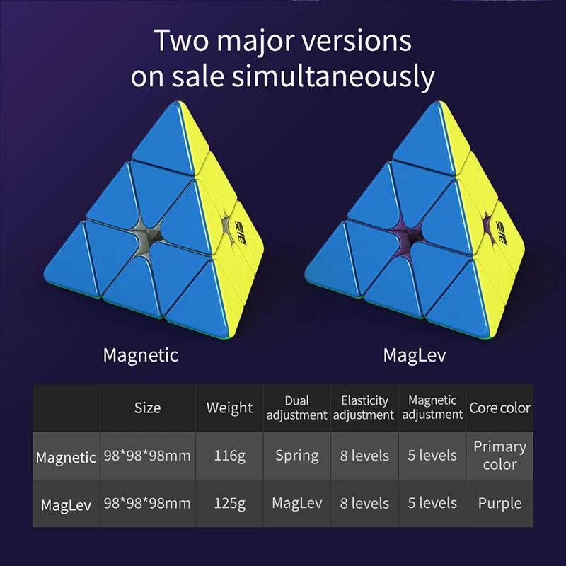 MOYU Weilong Pyraminx Maglev Magnetic Magic Speed Cube Puzzle Toys Weilong Maglev Pyramid Children's Gifts [JudyCube] speed cube magic cube puzzle puzzle cube magic puzzle toy puzzle toys