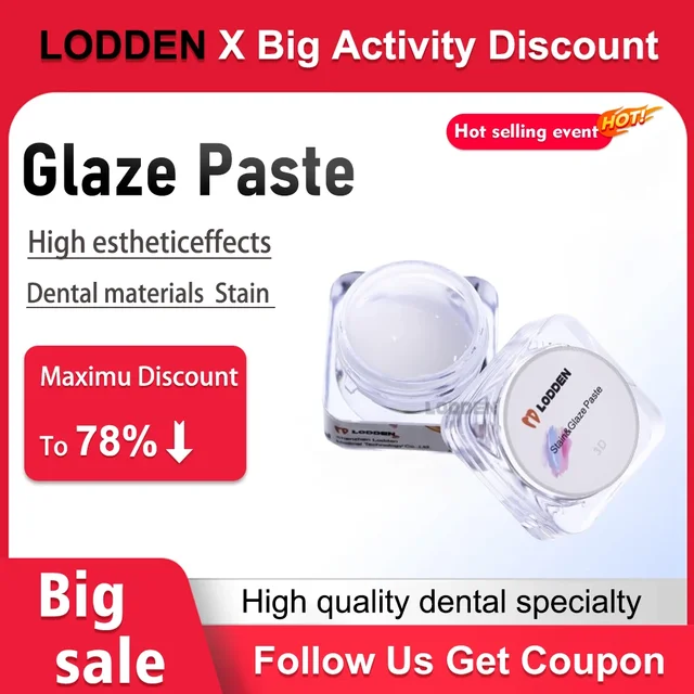 Glaze Paste Dental Diluent Liquid Refreshing Liquid Stain and Glazing Paste Kits for Zirconia Dental Lab Cad Cam Material