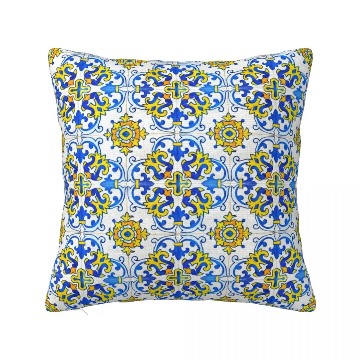 

Vintage Azulejos Tile Throw Pillow Decorative Sofa Cushions Couch Cushions Decorative Cushions