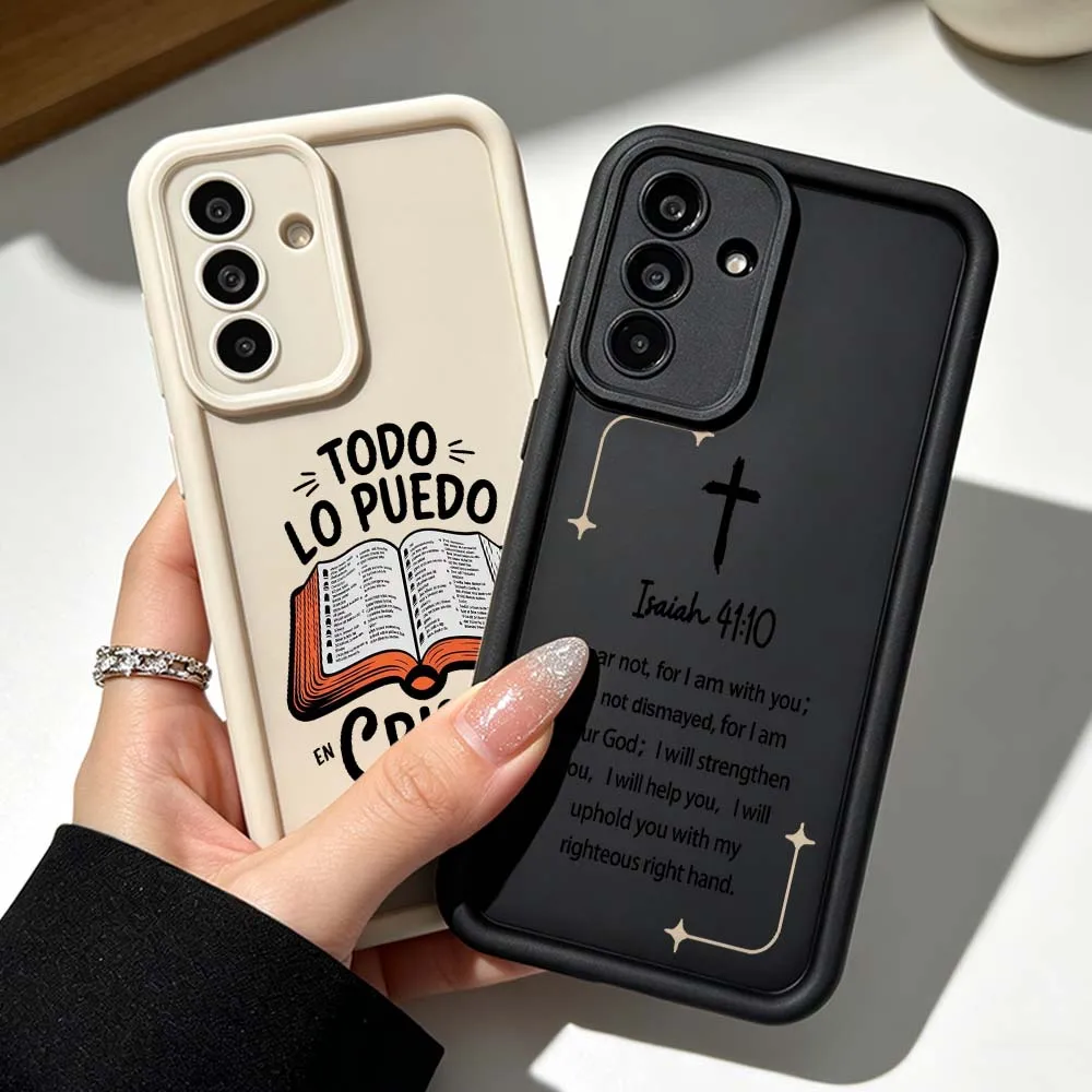 Christian Bible Book Pattern Phone Case Cover with Eye Ladder Design